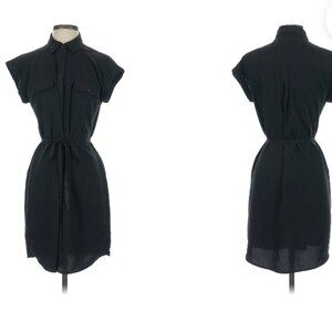 Express Black Button Down Midi Dress, Shirt Dress